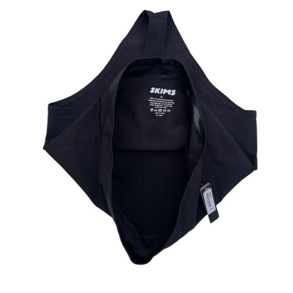 SKIMS Women's XL Onyx Contour Bonded High-rise Stretch-woven Thong Size XL - Picture 5 of 12